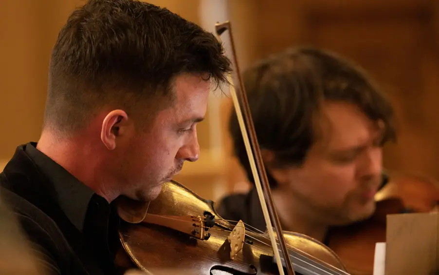 Pianist John Sherwood playing at StirlingFest in the Anglican Church