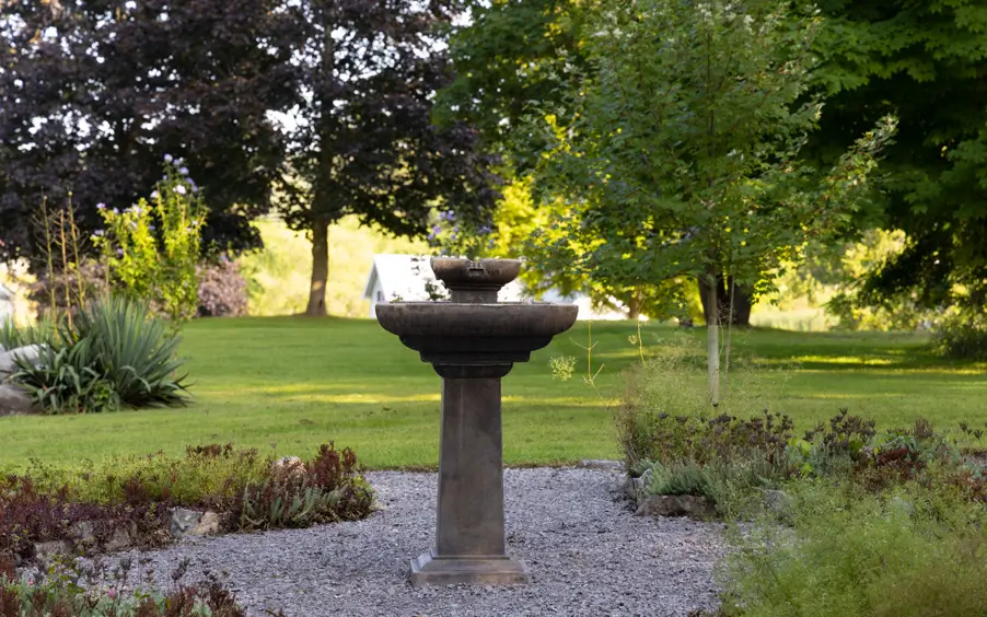 Central piece at the Garden of Remembrance in Stirling, ON