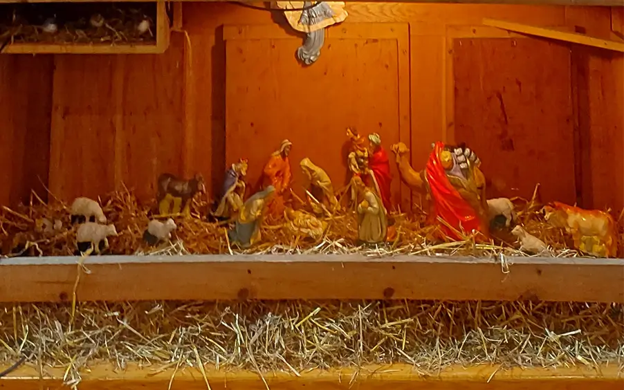 Nativity scene at the Anglican Church in Stirling, Ontario